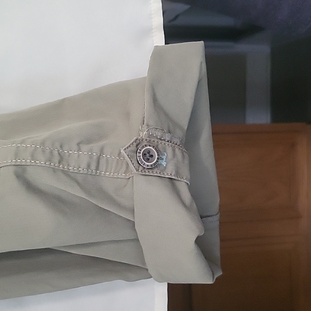 Womens EDDIE BAUER PUTTY CARGO TALL PANTS SIZE 12 - Picture 11 of 16